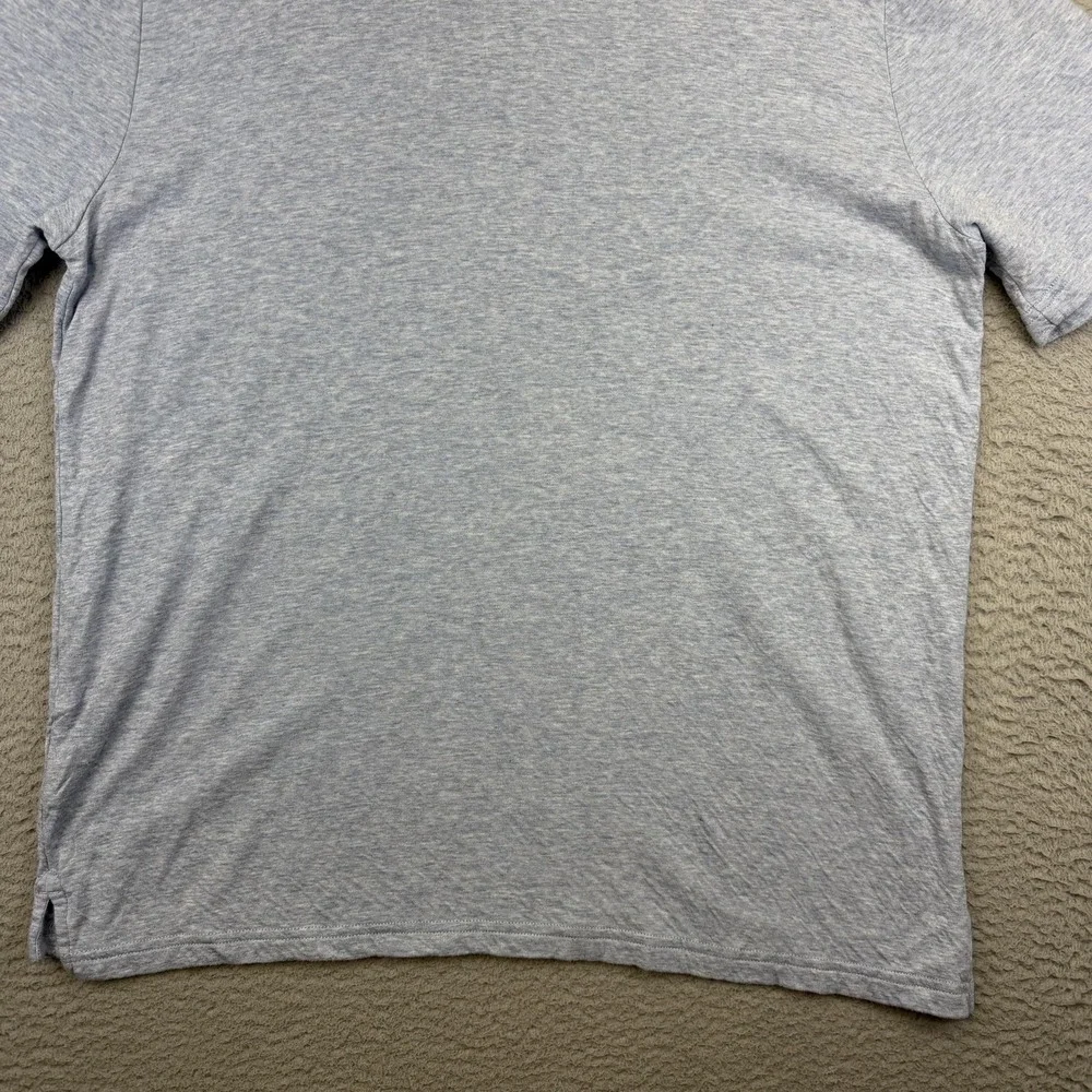 Faherty Cloud Cotton‎ Polo Shirt Mens XL Blue Heather Jersey Soft Tagless Casual